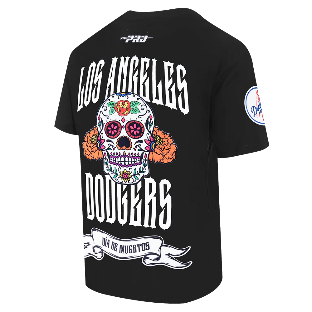 MLB LOS ANGELES DODGERS RIB CAGE MEN'S COTTON JERSEY DROP SHOULDER TOP