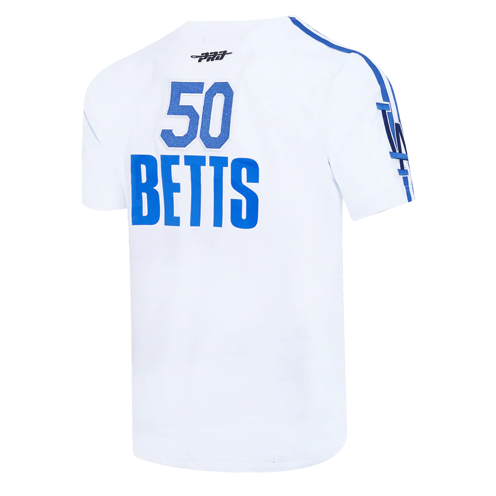 MLB LOS ANGELES DODGERS MOOKIE BETTS #50 CLASSIC MEN'S SINGLE JERSEY STRIPED TOP