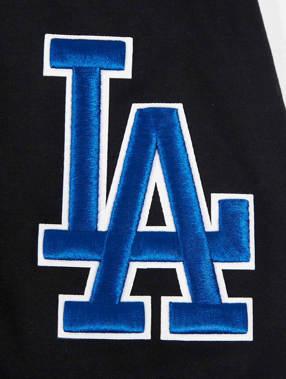 MLB LOS ANGELES DODGERS CLASSIC CHENILLE MEN'S DOUBLE KNIT SHORT SLEEVE PULLOVER HOODIE