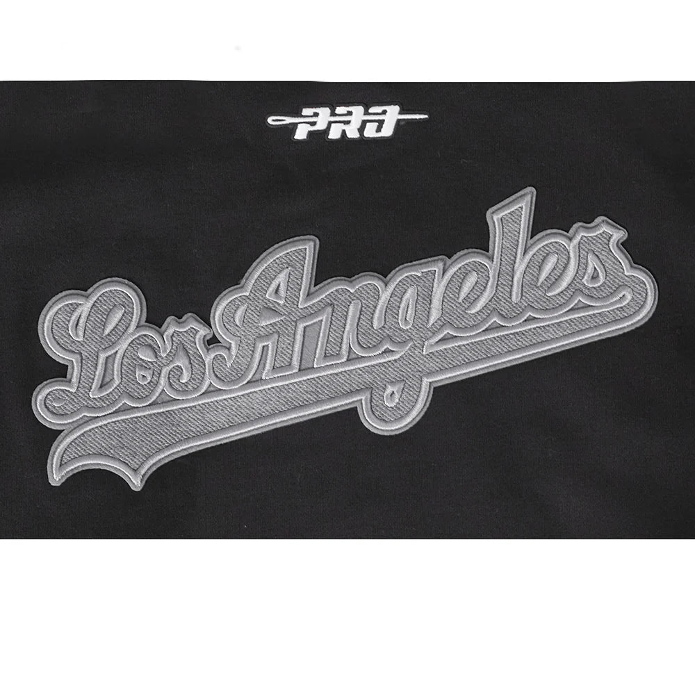 MLB LOS ANGELES DODGERS REVERSE FRENCH TERRY MEN'S DROP SHOULDER FLC PO HOODIE