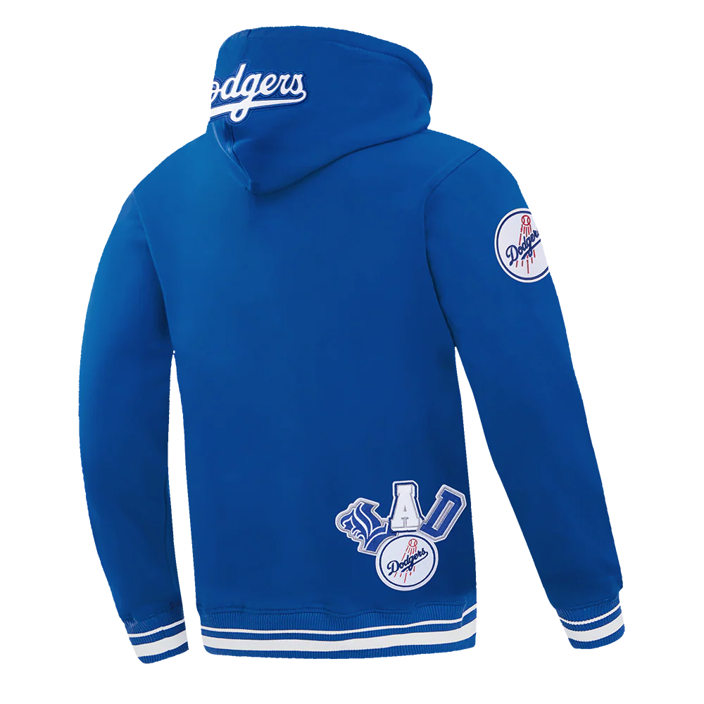 MLB LOS ANGELES DODGERS CITY RANSOM MEN'S RIB FLEECE PULLOVER HOODIE