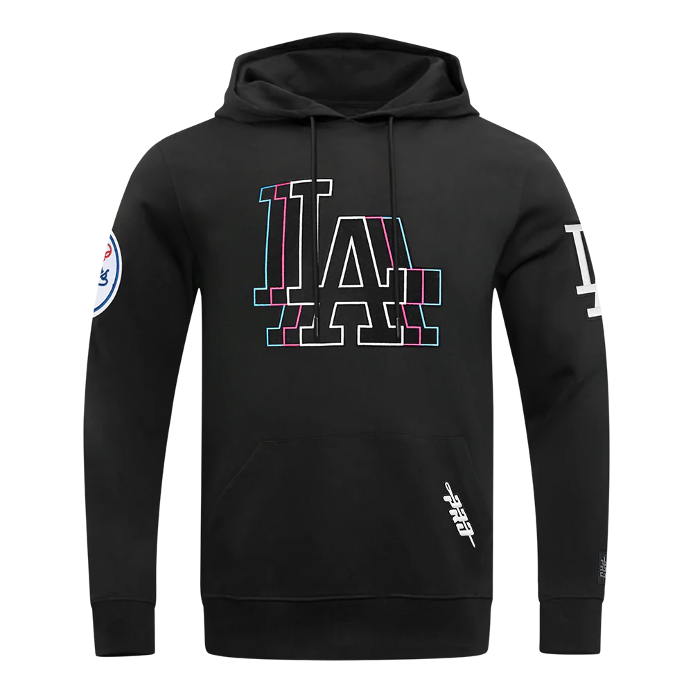 MLB LOS ANGELES DODGERS ECHO LOGO MEN'S FLEECE PULLOVER HOODIE