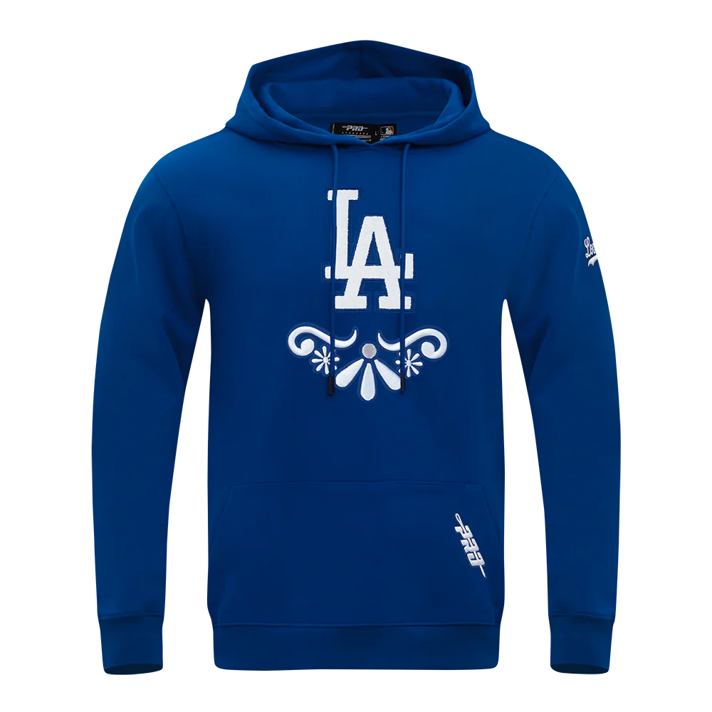 MLB LOS ANGELES DODGERS SUGAR SKULL MEN'S FLEECE PULLOVER HOODIE