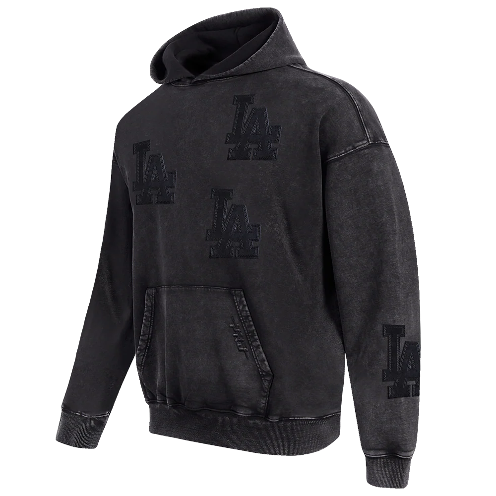 MLB LOS ANGELES DODGERS WASHED VANGUARD MEN'S ENZYME WASH DROP SHOULDER