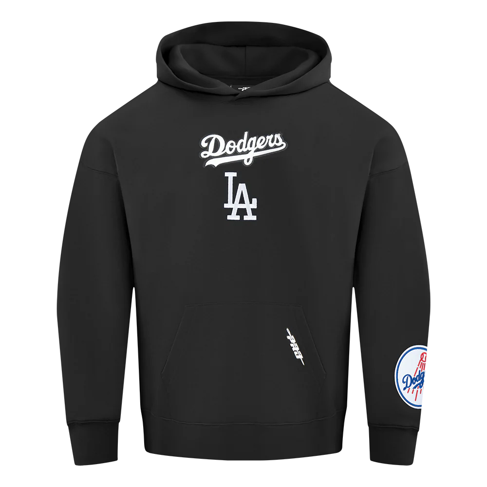 MLB LOS ANGELES DODGERS WINGSPAN MEN'S DROP SHOULDER FLC PO HOODIE V