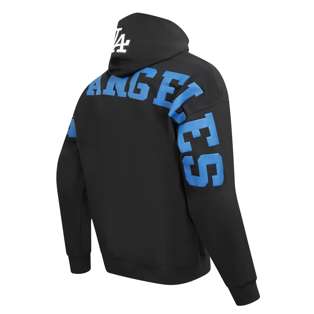 MLB LOS ANGELES DODGERS WINGSPAN MEN'S DROP SHOULDER FLC PO HOODIE V
