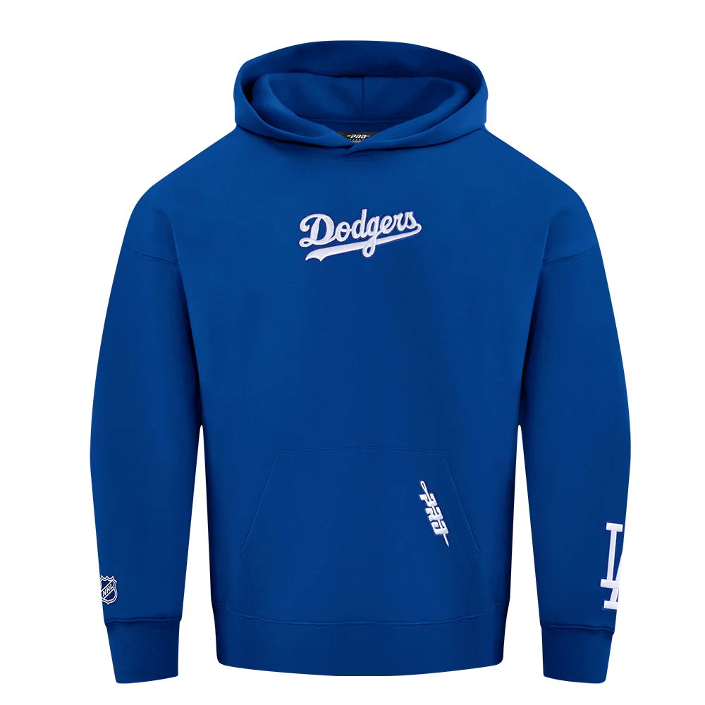 MLB LOS ANGELES DODGERS WINGSPAN MEN'S DROP SHOULDER FLC PO HOODIE V
