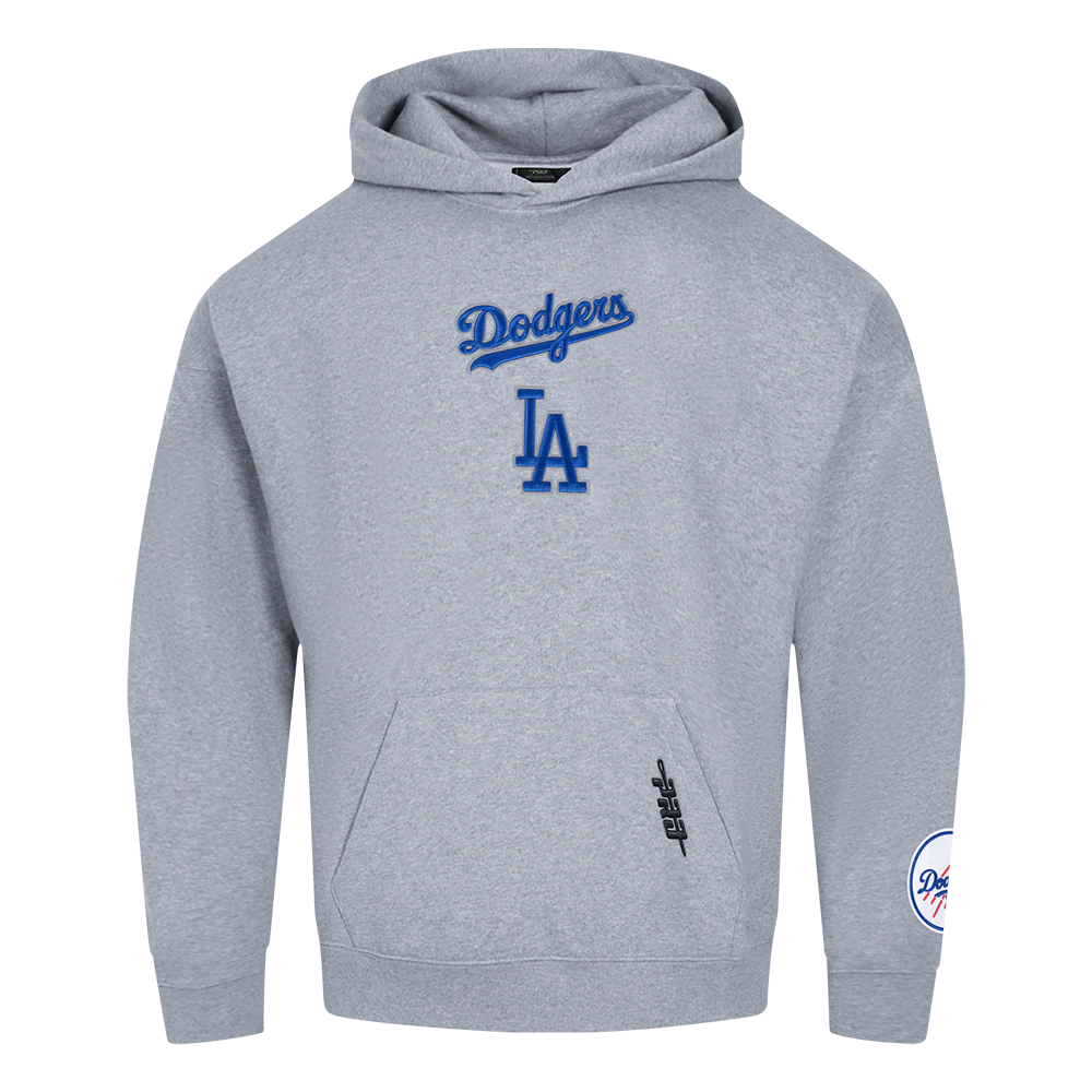 MLB LOS ANGELES DODGERS WINGSPAN MEN'S DROP SHOULDER FLC PO HOODIE V2