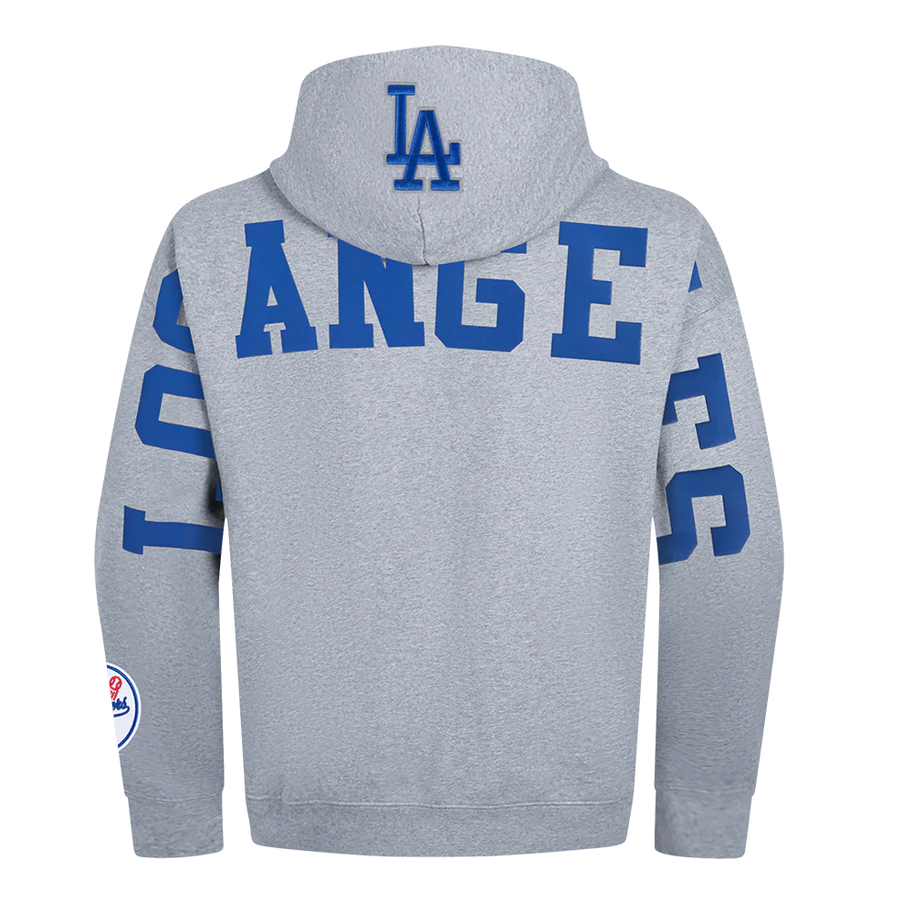MLB LOS ANGELES DODGERS WINGSPAN MEN'S DROP SHOULDER FLC PO HOODIE V2