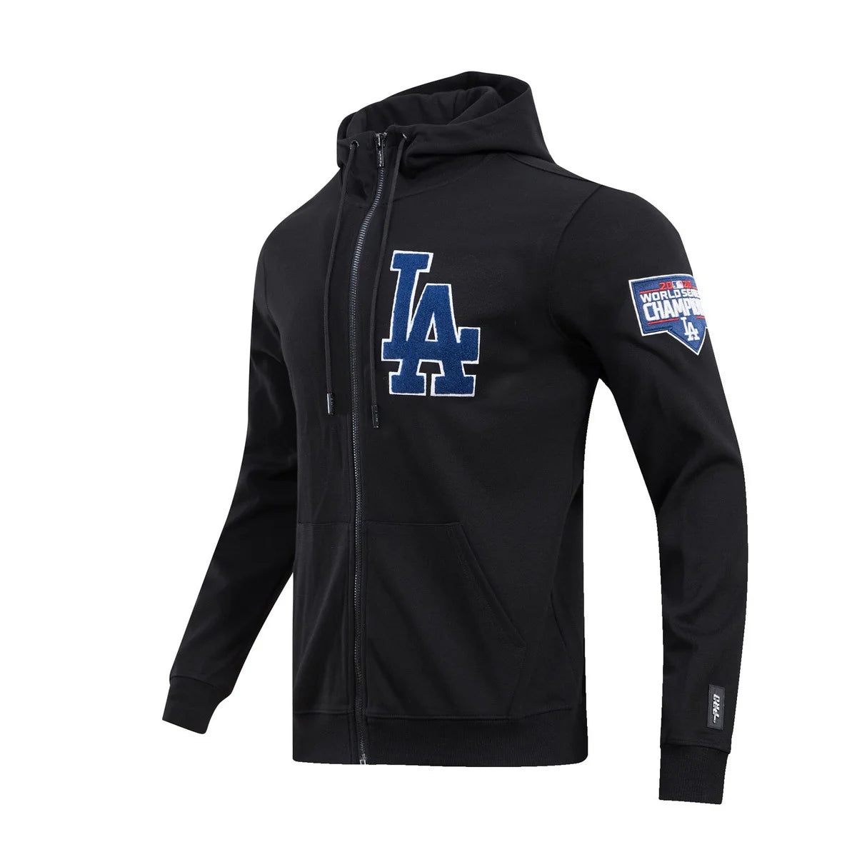 MLB LOS ANGELES DODGERS CLASSIC CHENILLE MEN'S FULL ZIP PULLOVER HOODIE