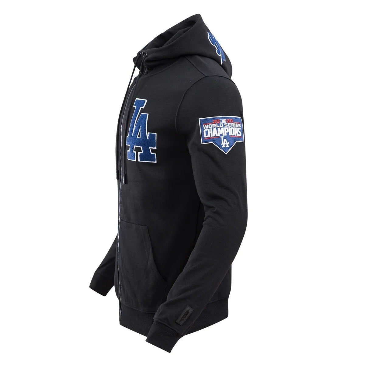 MLB LOS ANGELES DODGERS CLASSIC CHENILLE MEN'S FULL ZIP PULLOVER HOODIE
