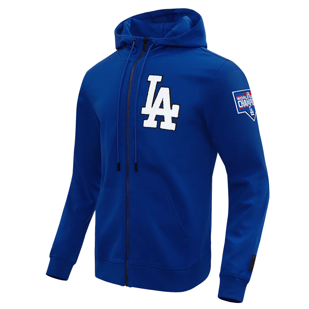 MLB LOS ANGELES DODGERS LOGO ZIPPER HOODIE