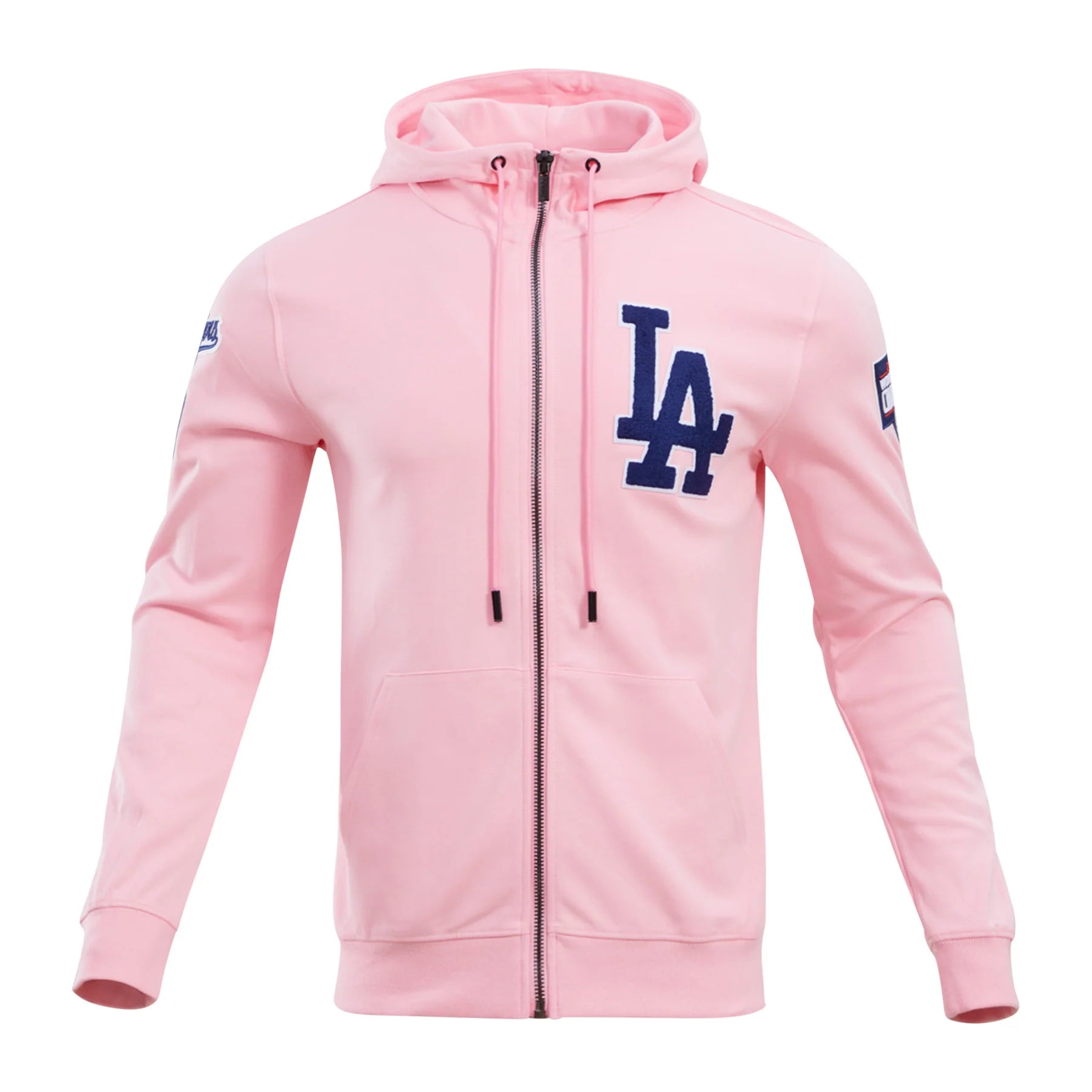 MLB LOS ANGELES DODGERS CLASSIC CHENILLE MEN'S FULL ZIP PULLOVER HOODIE