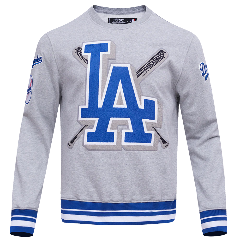 MLB LOS ANGELES DODGERS MASHUP MEN'S RIB CREWNECK