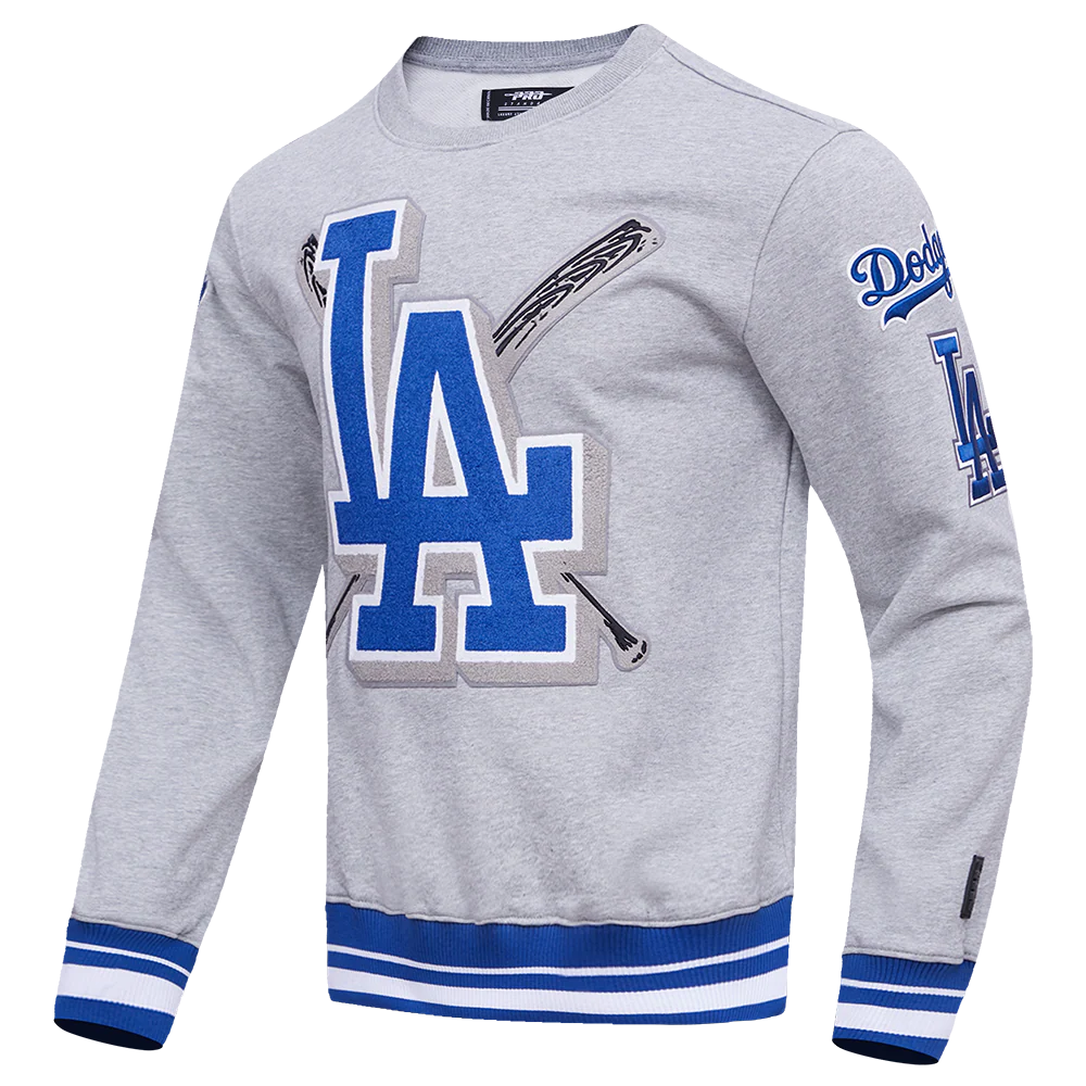 MLB LOS ANGELES DODGERS MASHUP MEN'S RIB CREWNECK