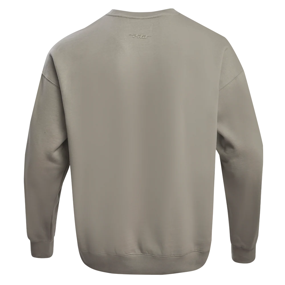 MLB LOS ANGELES DODGERS NEUTRAL DROP SHOULDER FLEECE CREWNECK