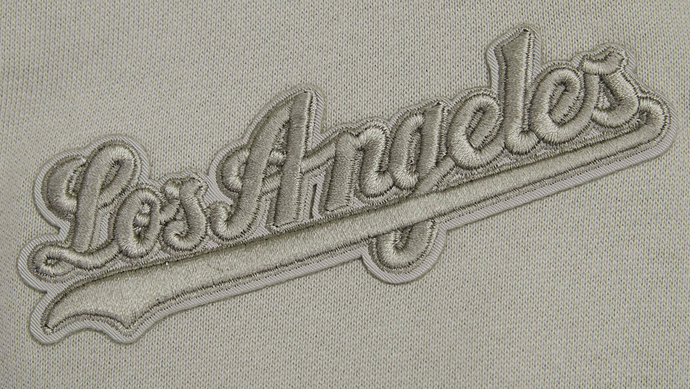 MLB LOS ANGELES DODGERS NEUTRAL DROP SHOULDER FLEECE CREWNECK