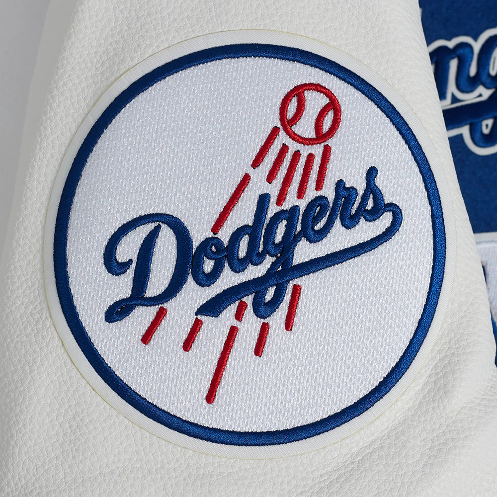 MLB LOS ANGELES DODGERS AREA CODE MEN'S RIB WOOL VARSITY JACKET