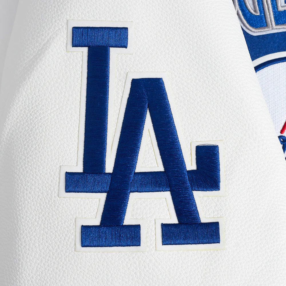 MLB LOS ANGELES DODGERS TURN IT UP MEN'S RIB WOOL VARSITY JACKET