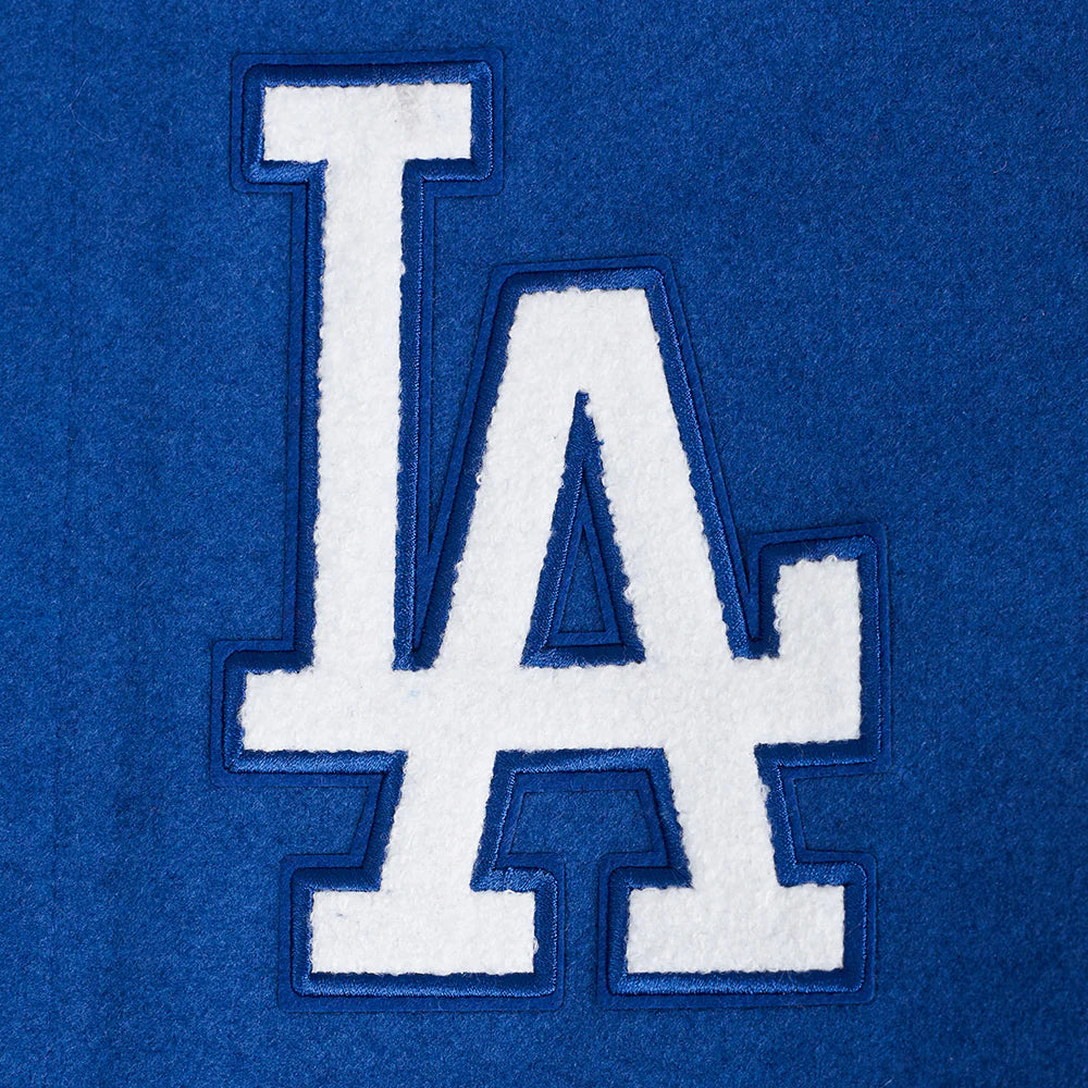 MLB LOS ANGELES DODGERS TURN IT UP MEN'S RIB WOOL VARSITY JACKET