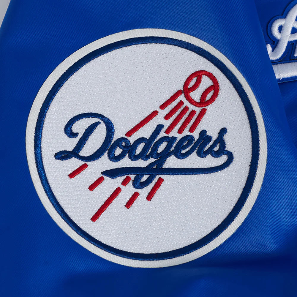 MLB LOS ANGELES DODGERS SUBLIMATED MEN'S SATIN JACKET-MIDNIGHT SKY
