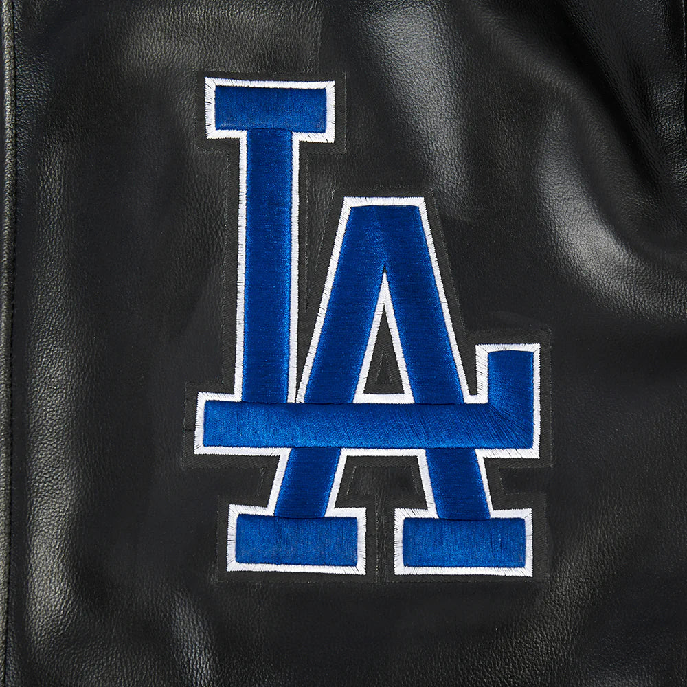 MLB LOS ANGELES DODGERS CITY SIGNATURE MEN'S LEATHER VARSITY JACKET