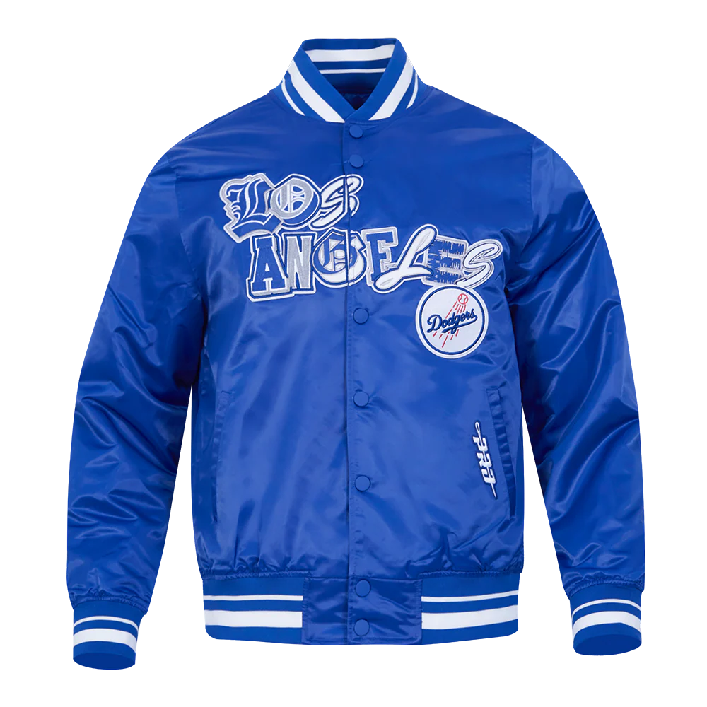 MLB LOS ANGELES DODGERS CITY RANSOM MEN'S RIB SATIN JACKET