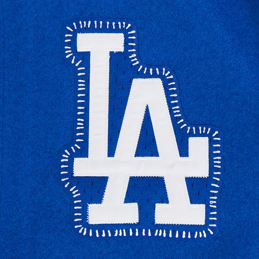 MLB LOS ANGELES DODGERS DIY PICK STITCH MEN'S RIB WOOL VARSITY JACKET