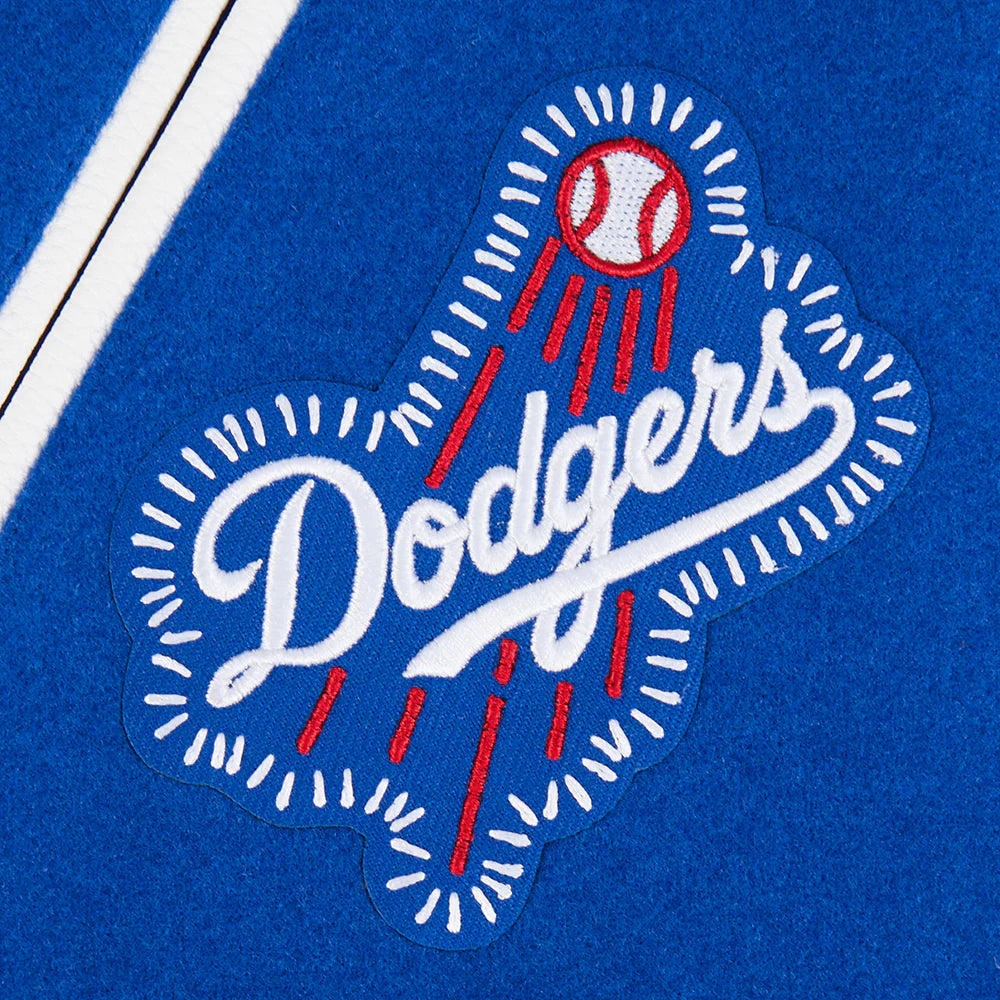 MLB LOS ANGELES DODGERS DIY PICK STITCH MEN'S RIB WOOL VARSITY JACKET