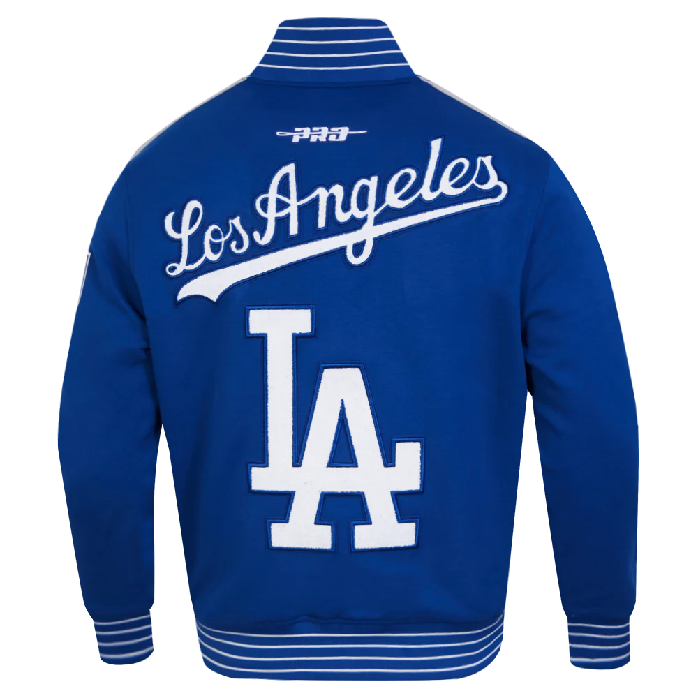 MLB LOS ANGELES DODGERS CURRENT LOGO PRO GAME DAY MEN'S DOUBLE KNIT JACKET