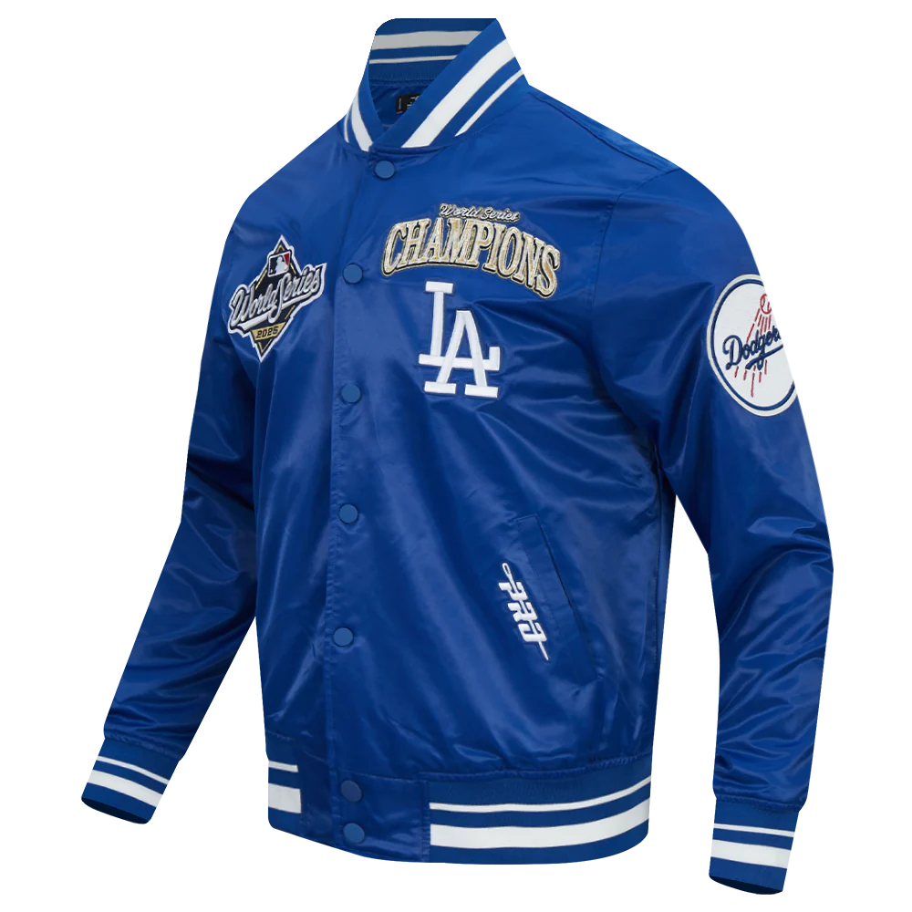 MLB LOS ANGELES DODGERS MLB WORLD SERIES 2025 PRO SATIN YD RIB JACKET