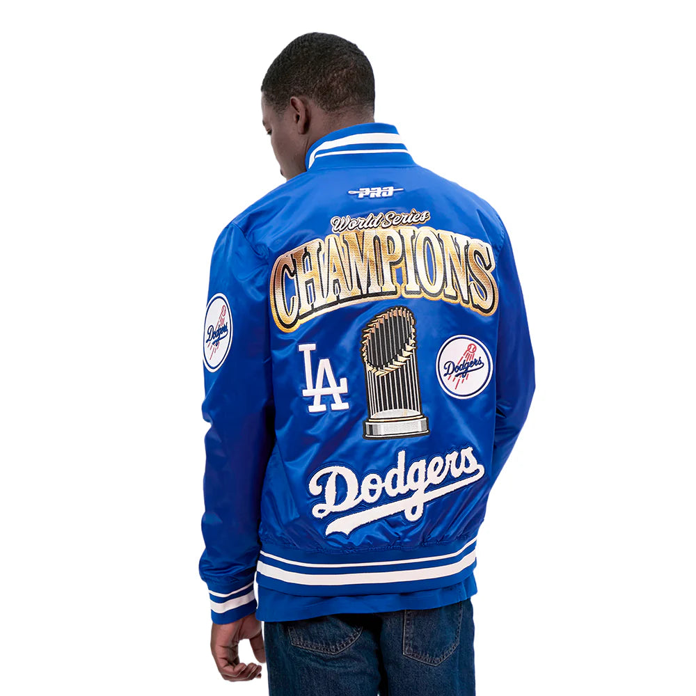 MLB LOS ANGELES DODGERS MLB WORLD SERIES 2025 PRO SATIN YD RIB JACKET