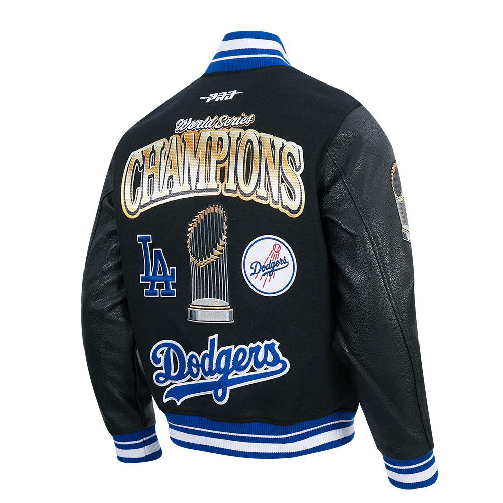 MLB LOS ANGELES DODGERS MLB WORLD SERIES 2025 MEN´S RIB WOOL VARSITY JACKET