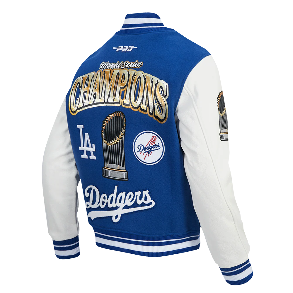 MLB LOS ANGELES DODGERS MLB WORLD SERIES 2025 MEN´S RIB WOOL VARSITY JACKET