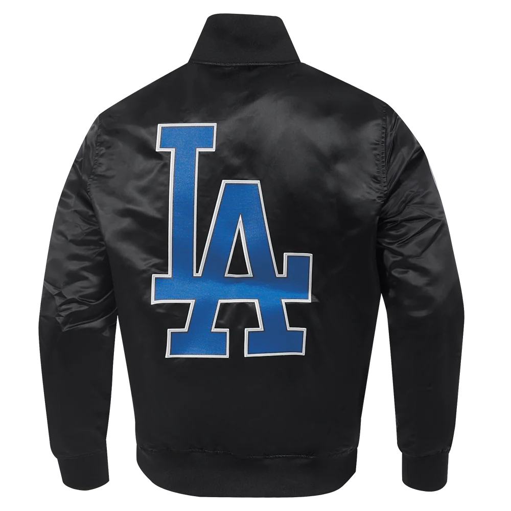 MLB LOS ANGELES DODGERS BIG LOGO WORLD SERIES MEN'S SATIN JACKET