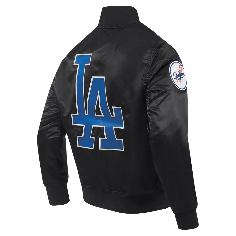 MLB LOS ANGELES DODGERS BIG LOGO WORLD SERIES MEN'S SATIN JACKET