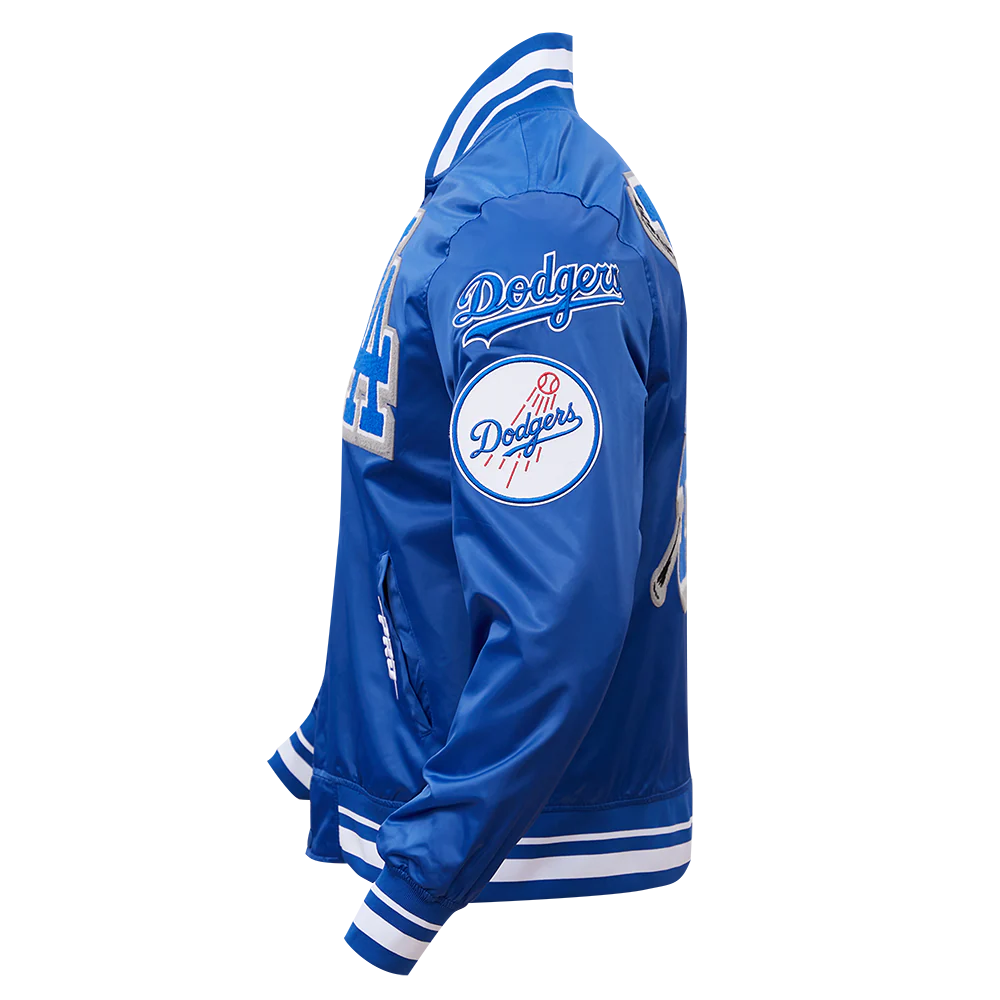 MLB LOS ANGELES DODGERS MASHUP MEN'S RIB SATIN JACKET