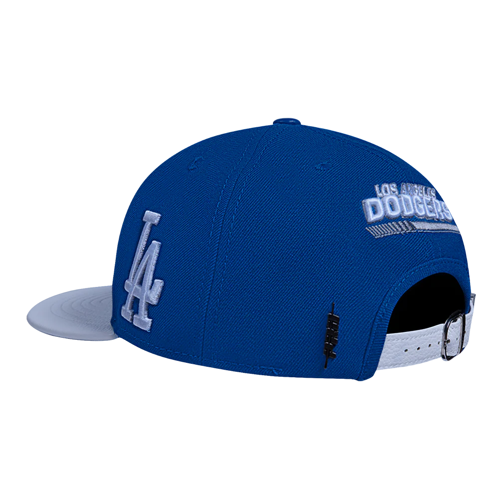 MLB LOS ANGELES DODGERS FAST LANE LOGO WOOL STRAPBACK