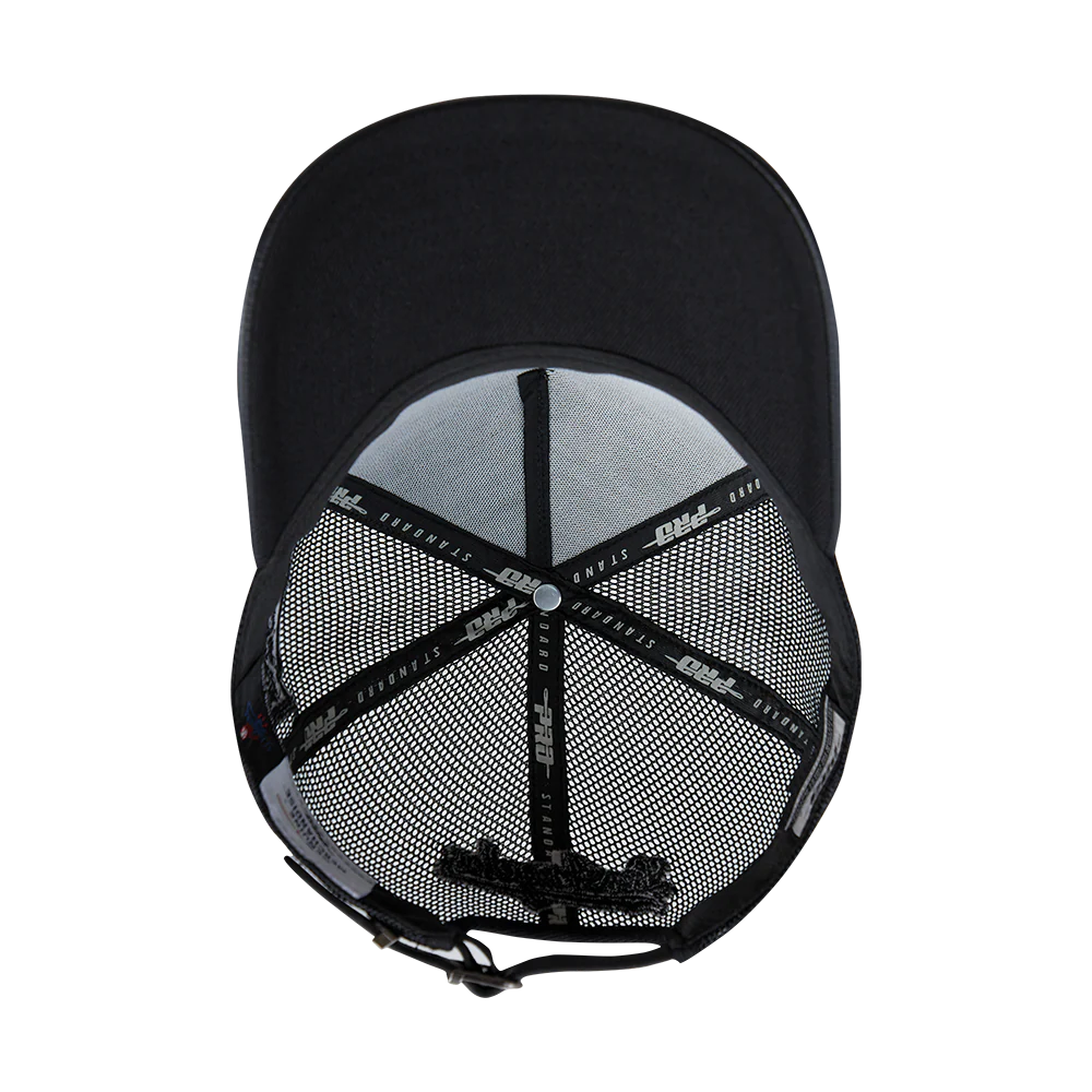 MLB LOS ANGELES DODGERS BLACK OUT CLASSIC LOGO PINCH FRONT STRAP