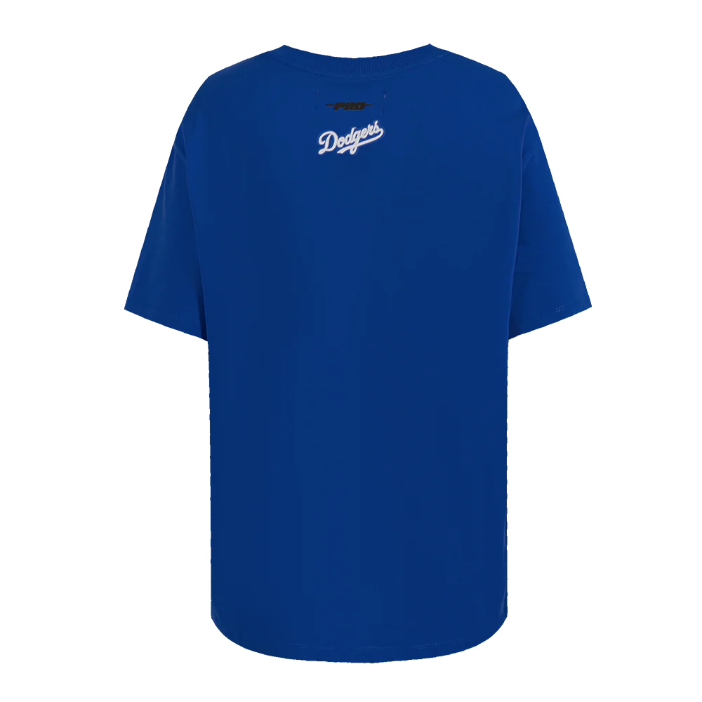 MLB LOS ANGELES DODGERS SCRIPT TAIL WOMEN'S COTTON BOYFRIEND TOP