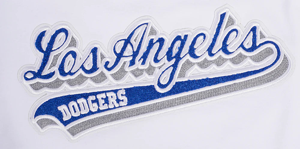 MLB LOS ANGELES DODGERS SCRIPT TAIL WOMEN'S SINGLE JERSEY BOXY TOP