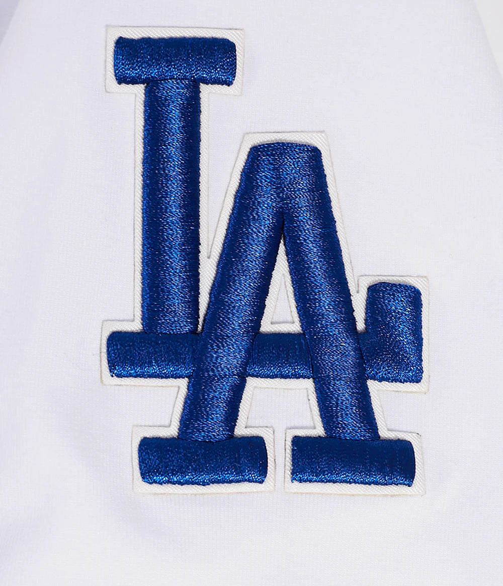 MLB LOS ANGELES DODGERS SCRIPT TAIL WOMEN'S SINGLE JERSEY BOXY TOP