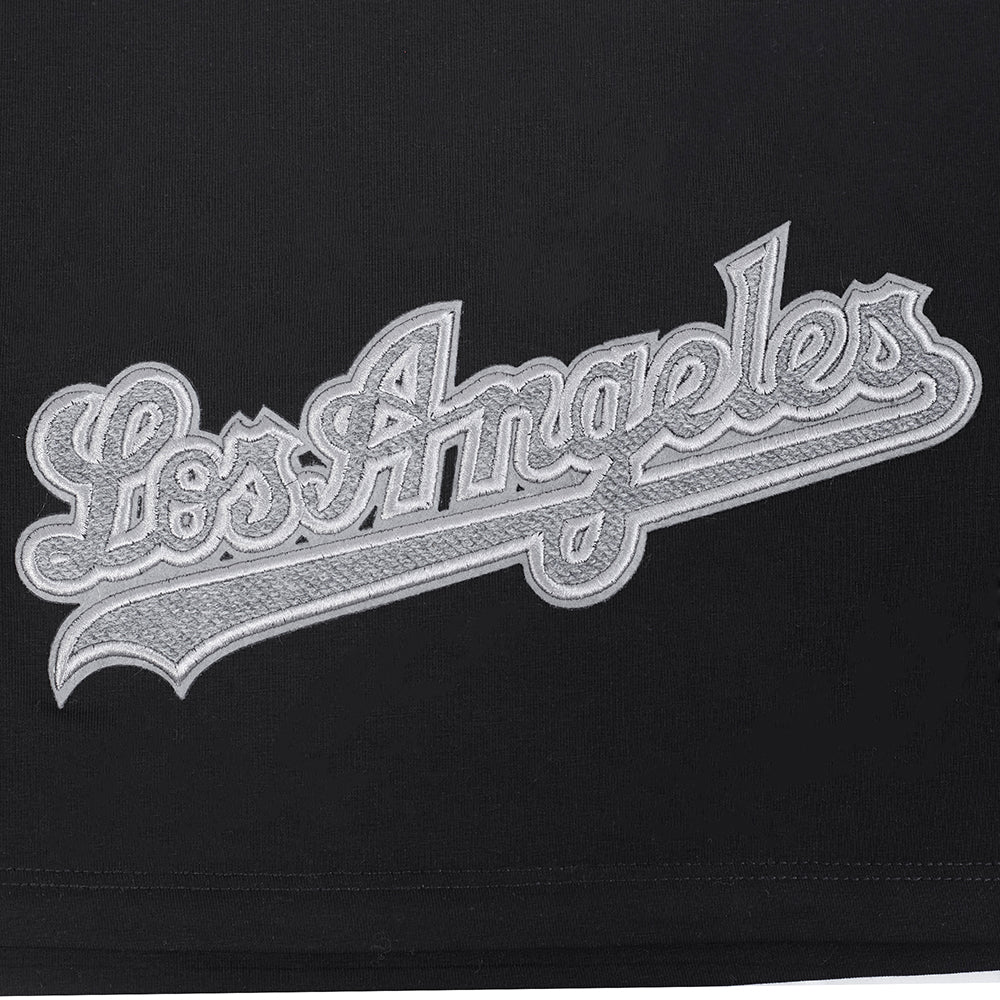 MLB LOS ANGELES DODGERS REVERSE FRENCH TERRY WOMEN'S SINGLE JERSEY BOXY TOP