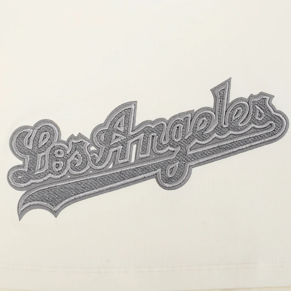 MLB LOS ANGELES DODGERS REVERSE FRENCH TERRY WOMEN'S SINGLE JERSEY BOXY TOP