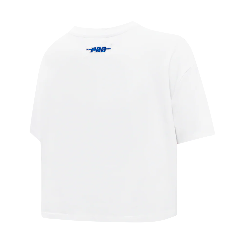 MLB LOS ANGELES DODGERS SKETCHBOOK WOMEN'S SINGLE JERSEY BOXY TEE