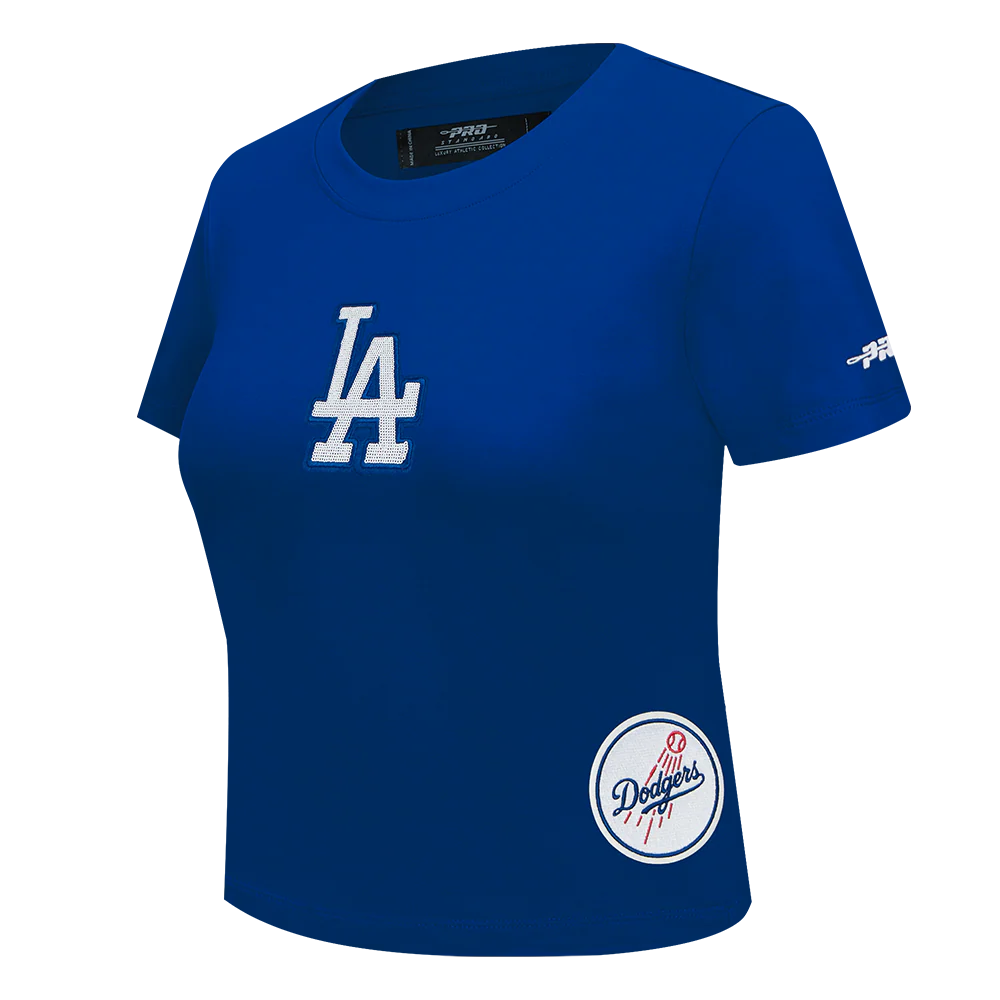 MLB LOS ANGELES DODGERS GAME DAY CLASSICS WOMEN'S SINGLE JERSEY BABY DOLL TOP