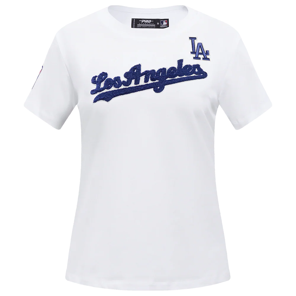MLB LOS ANGELES DODGERS CLASSIC SHORT SLEEVE WOMEN'S SINGLE JERSEY SLIM FIT TOP