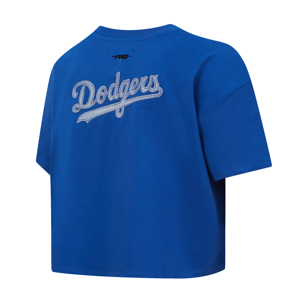 MLB LOS ANGELES DODGERS VARSITY BLUES WOMEN'S BOXY TOP