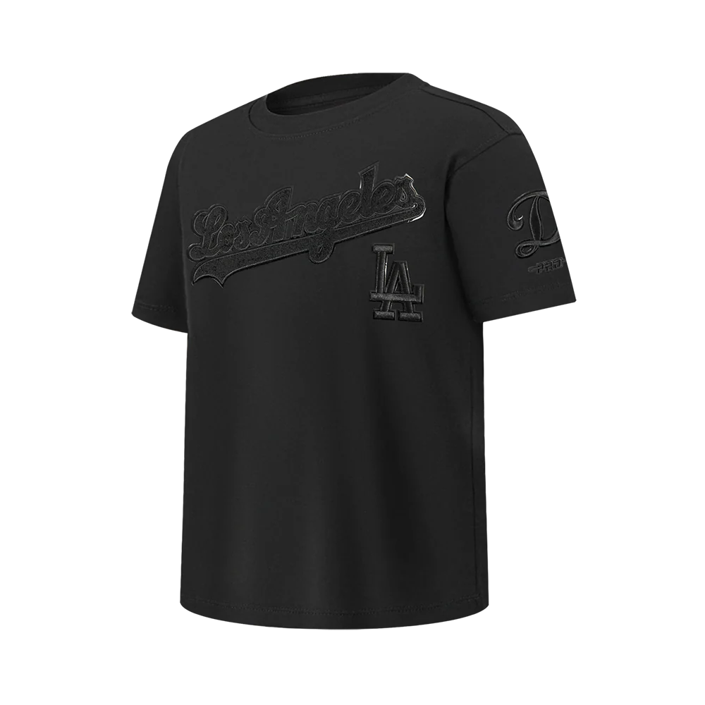 MLB LOS ANGELES DODGERS TRIPLE BLACK BIG BOYS SHORT SLEEVE TOP