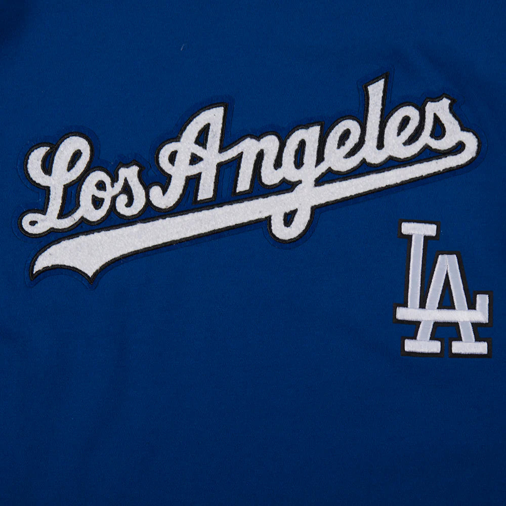 MLB LOS ANGELES DODGERS CLASSIC BIG BOYS SHORT SLEEVE STRIPED RIB TOP
